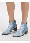 Кожаные ботильоны Felmini, синий - фото 3