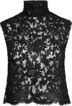 Топ Saint Laurent Top In Guipure Lace 'Black', черный - фото