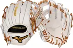 Перчатки Fastpitch Mizuno 11,75 дюйма серии Pro Select, белый/коричневый - фото