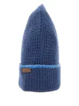 Шапка-бини с логотипом Kiton, синий - фото 3
