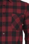 Фланелевая рубашка Urban Classics Checked Flanell Shirt, черный/бордовый - фото 3