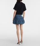 Мини-юбка из джинсовой ткани Balloon Coperni, Blue Vintage - фото 3