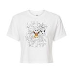 Укороченная футболка с рисунком Pokémon Eevee Group Evolution для юниоров Licensed Character, белый - фото