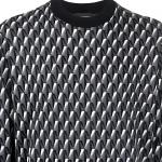 Geometric Logo knit Jumper EMPORIO ARMANI, черный - фото 8