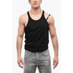 Кружевная майка с логотипом ICON Dsquared2, Black - фото