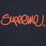 Футболка Supreme Handstyle Tee 'Navy', синий - фото 4