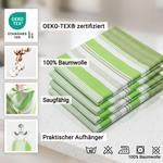 Чайные полотенца набор  Zollner, зеленый - фото 2