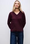 Джемпер Street One KUSCHELIGER V-NECK PULLOVER, Rot/Bordeaux - фото 3