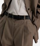 Ремень из телячьей кожи The Row, Black Ans - фото 2