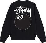 Толстовка Stussy 8 Ball Crew 'Black', черный - фото 3