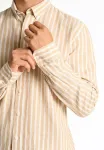 Полосатая рубашка Lindbergh, Mid Sand - фото 4