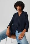 Блуза OPUS Button-down blouse, Coal Blue/Blue - фото 7
