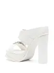Мюли на платформе Alexander McQueen, белый - фото 3