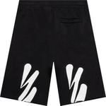 Спортивные шорты Off-White Wave Diag Sweatshorts 'Black/White', черный - фото 3