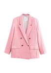 Блейзер TAILORED DOUBLE BREASTED Next, розовый - фото