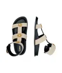 Кожаные сандалии Кларисса Alohas, бежевый - фото 4