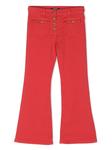 Balmain Kids расклешенные джинсы, красный - фото