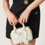 Мини-платье из грана де пудра MIU MIU, черный - фото 5