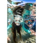 Детская маска для снорклинга SNK 520 поликарбонатная линза, светло-зеленый/желтый SUBEA, пастельный мятно-серый / пастельно-мятно-серый - фото 3