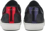 Кроссовки Gucci Ace GG Supreme Black Grey, черный - фото 7