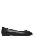 Балетки Smooth Lthr Ballet FW0FW09006 Tommy Hilfiger, черный - фото