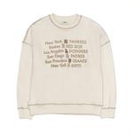 MLB Свитшот унисекс кремовый - фото