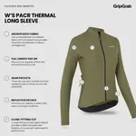 Джерси с длинным рукавом GripGrab Pacr Thermal, зеленый - фото 7