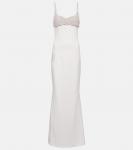 Свадебное платье beatriz из крепа с декором Safiyaa, белый - фото