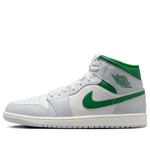 Кроссовки 1 mid 'summit white lucky green' Air Jordan, белый - фото