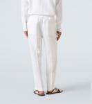 Льняные прямые брюки Dolce&Gabbana, белый - фото 4