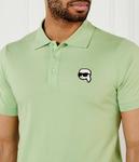 Рубашка поло Slim fit Karl Lagerfeld, зеленый - фото 4