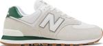 Кроссовки New Balance 574, кремовый/зеленый - фото 2