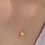 Колье с подвеской Tous Good Vibes Clover, золото - фото 4
