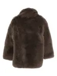 Шуба с лацканами Liska, коричневый - фото 2