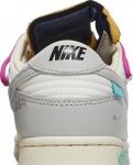 Кроссовки Nike Off-White x Dunk Low 'Lot 30 of 50', белый - фото 8
