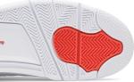 Кроссовки Air Jordan 4 Retro Orange Metallic, белый - фото 5