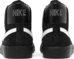 Кроссовки Nike Zoom Blazer Mid SB 'Black White', черный - фото 7