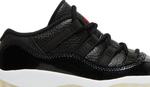 Кроссовки Air Jordan 11 Retro Low TD 72-10, черный - фото 2