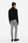 Брюки H&M Skinny Fit Suit, серый - фото 3