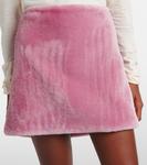 Мини-юбка из овчины Prada, Begonia - фото 4