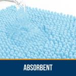 Коврик для ванной Olanly, 60х40 см, небесно-голубой - фото 3