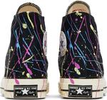 Кроссовки Converse Chuck 70 High Paint Splatter - Black, черный - фото 6