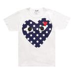 Футболка Comme des Garçons PLAY Polka Dot Tee 'White', белый - фото 2