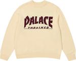 Свитер Palace x Thrasher, бежевый - фото