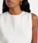 Льняное мини-платье D'Orsay SIR, слоновая кость - фото 4