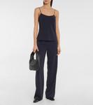 Бретелька biggins из кади The Row, синий - фото 2