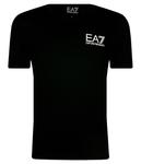 Футболка мужская Ea7 Regular Fit с логотипом, черный / белый - фото