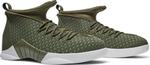 Кроссовки PSNY x Air Jordan 15 Retro Medium Olive, зеленый - фото 8