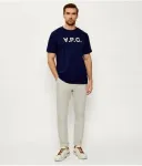 Футболка regular fit A.P.C, индиго - фото 2