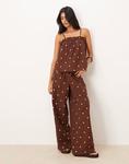 Топ-трапеция ASOS DESIGN в шоколадный горошек - фото 2